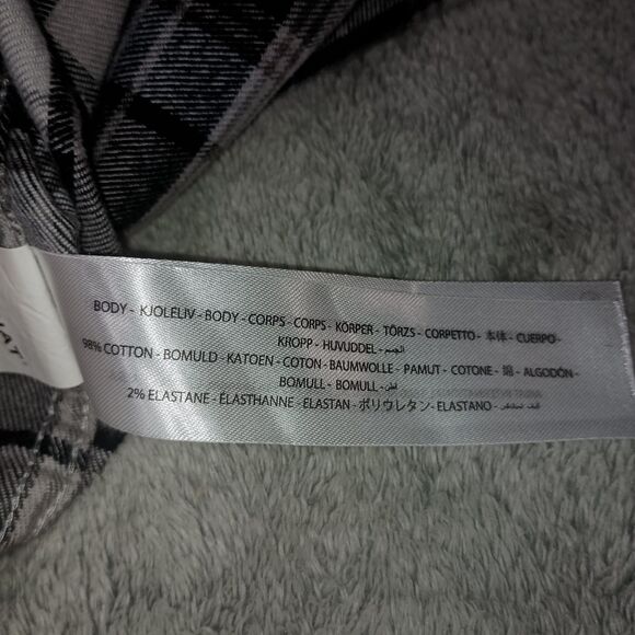 Ariat Rebar Flannel DuraStretch Work Shirt Mens XXL Charcoal Grey Check Thick - Picture 11 of 16